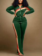 Casual Zip Jacket Pants Set